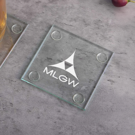Square Glass Coaster (one piece)