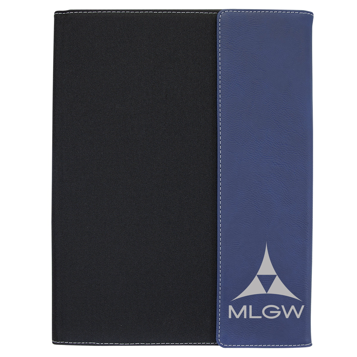 Laserable Leatherette Canvas Portfolio w / Notepad