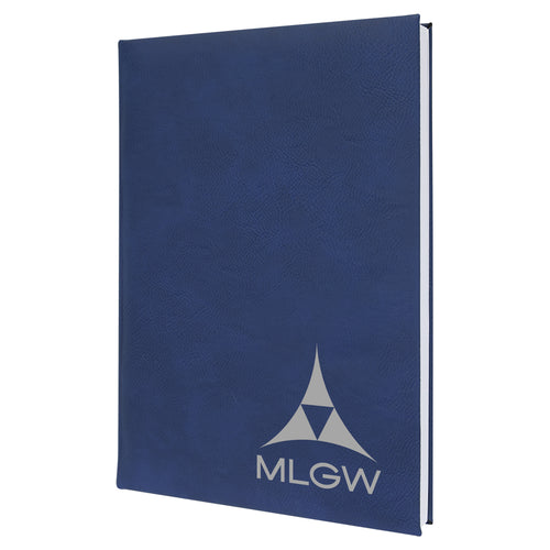 Laserable Leatherette Journal with Lined Notepad