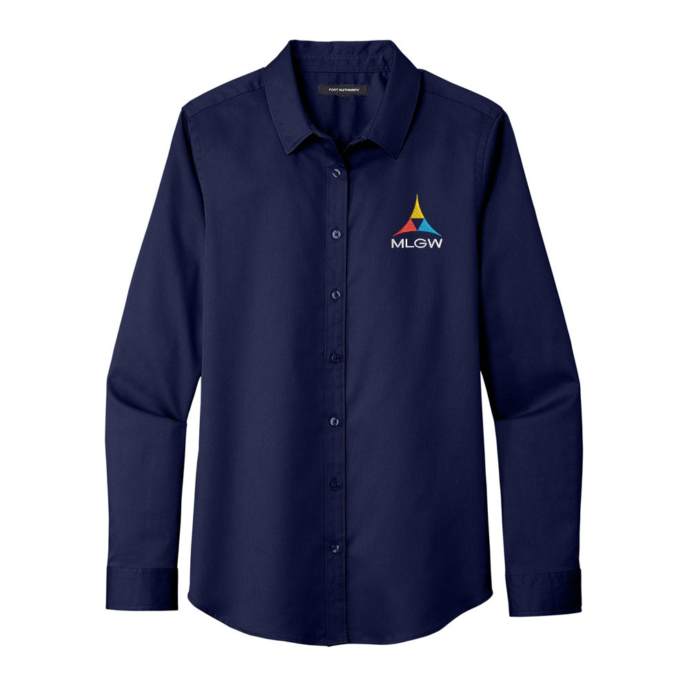 Port Authority Women's Long Sleeve SuperPro React Twill Shirt
