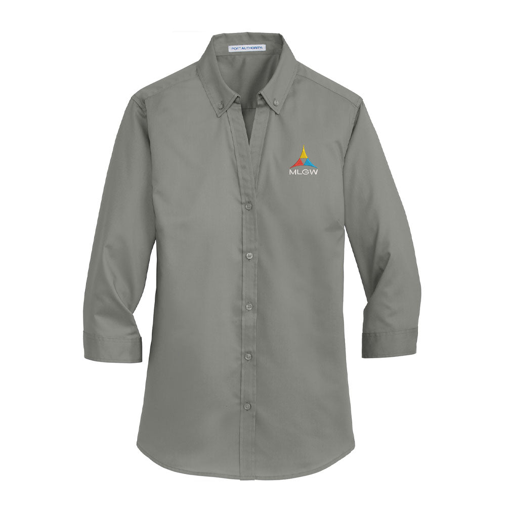 Port Authority Women's 3/4-Sleeve SuperPro Twill Shirt